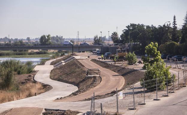 El parque de la margen izquierda del Guadiana abrirá a finales de otoño