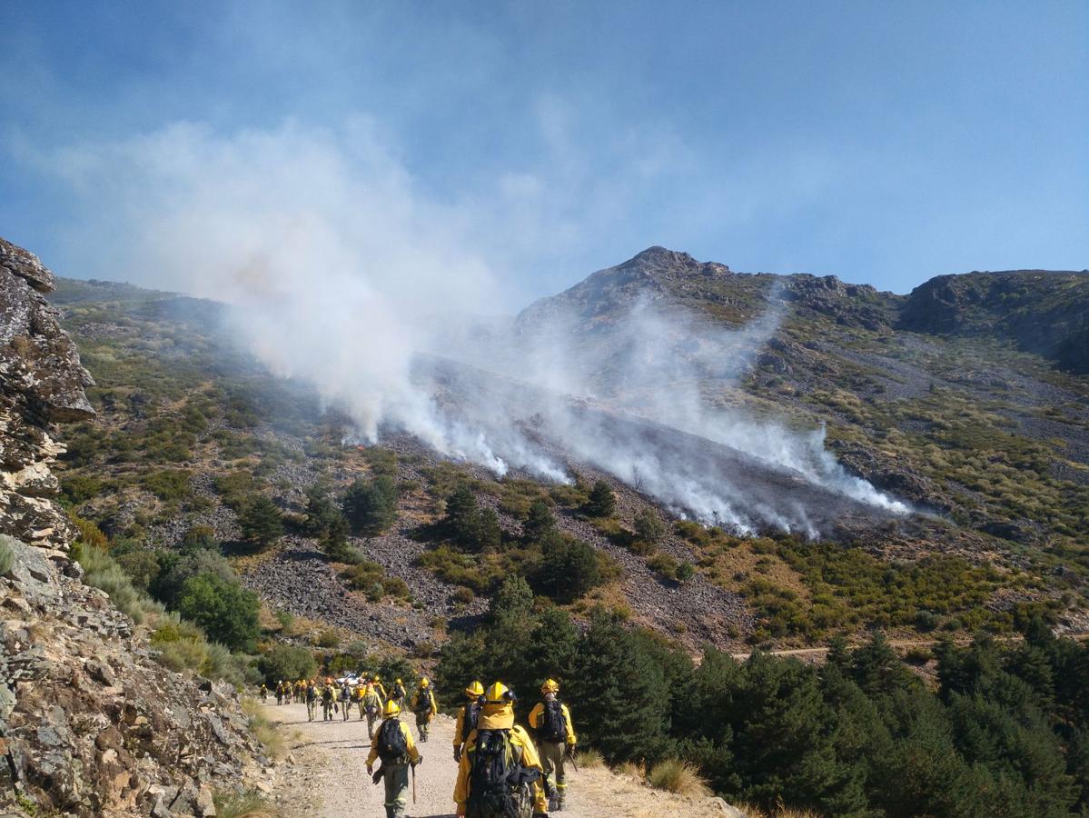 Incendio cerca de Hervás