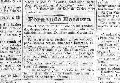 El cacereño que no fue el primer muerto por accidente en España