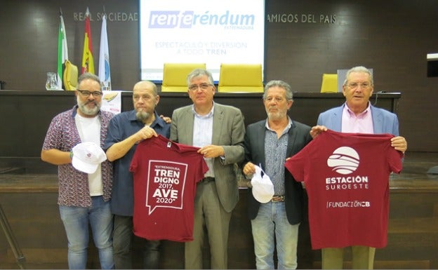 Badajoz vota este sábado en un referéndum simbólico y festivo por un tren digno