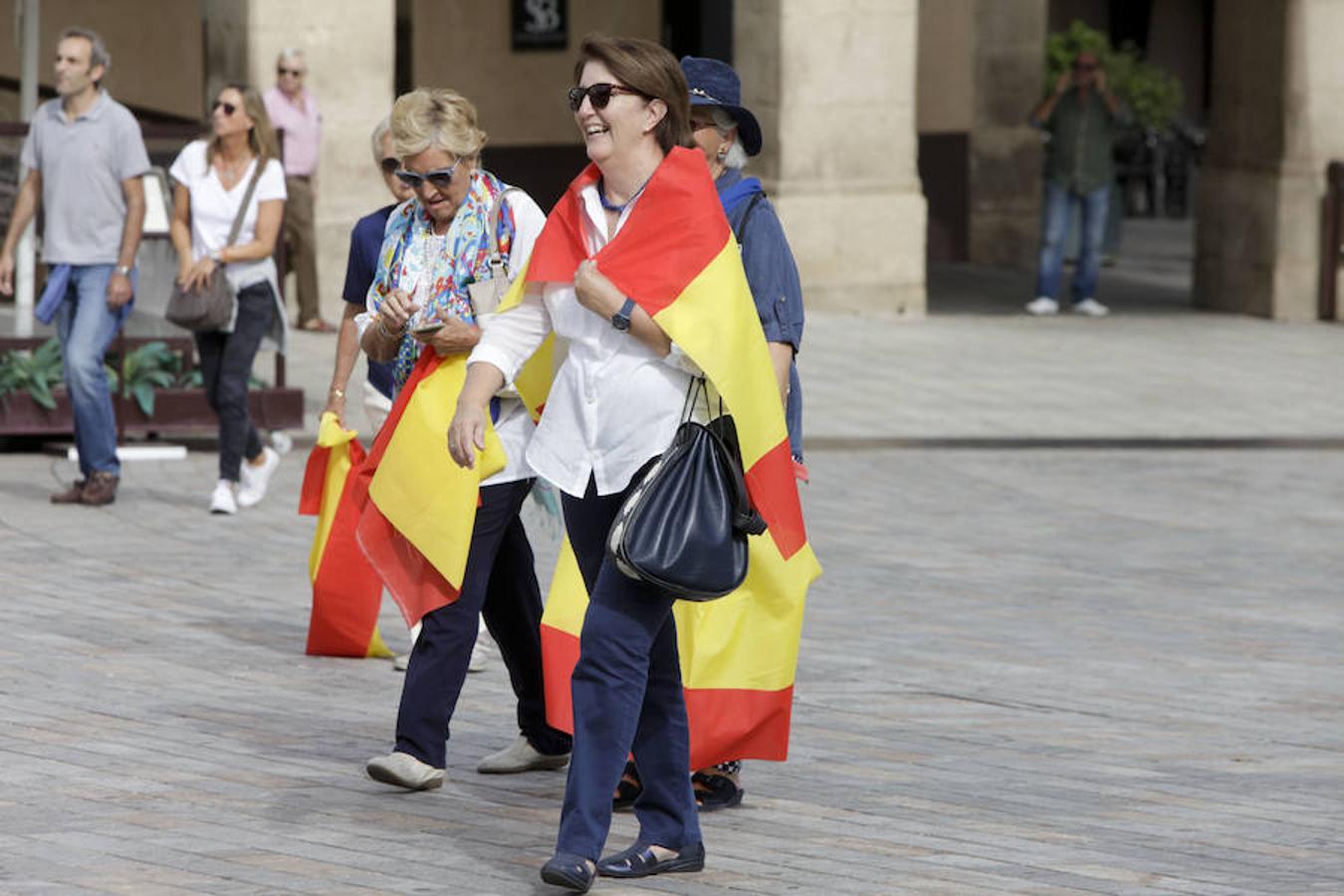Concentración contra el referéndum catalán en Cáceres