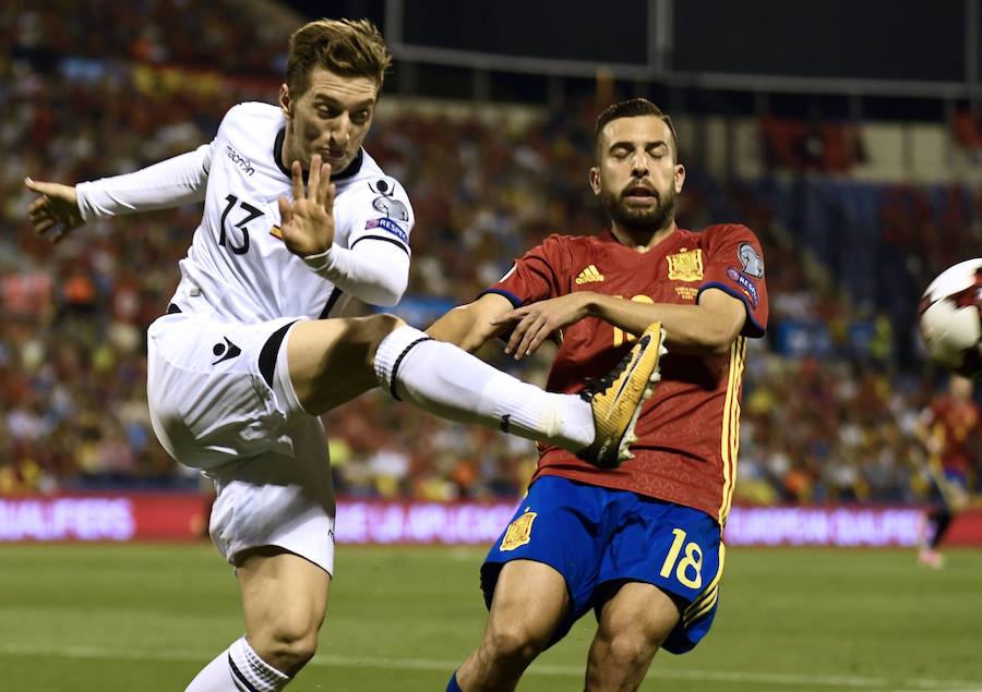 España-Albania, en imágenes