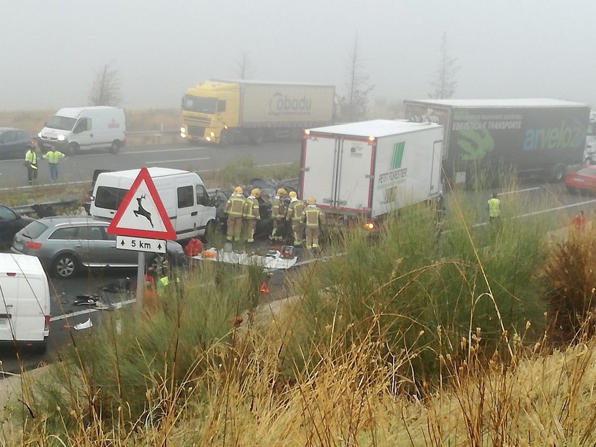 Los momentos posteriores al aparatoso accidente de Galisteo