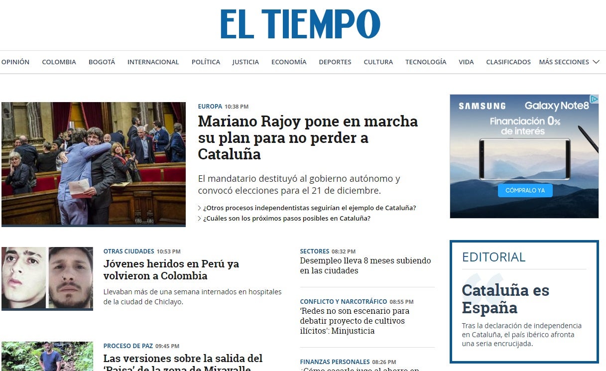 La prensa internacional mira a Cataluña