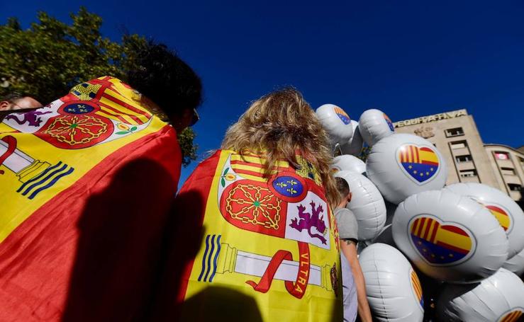 Marcha masiva en Cataluña a favor de la unidad de España