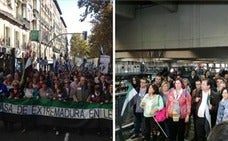 El tren reivindicativo llega a Madrid con retraso