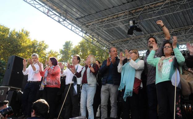 Jaén critica el excesivo protagonismo de los políticos en la concentración del tren en Madrid