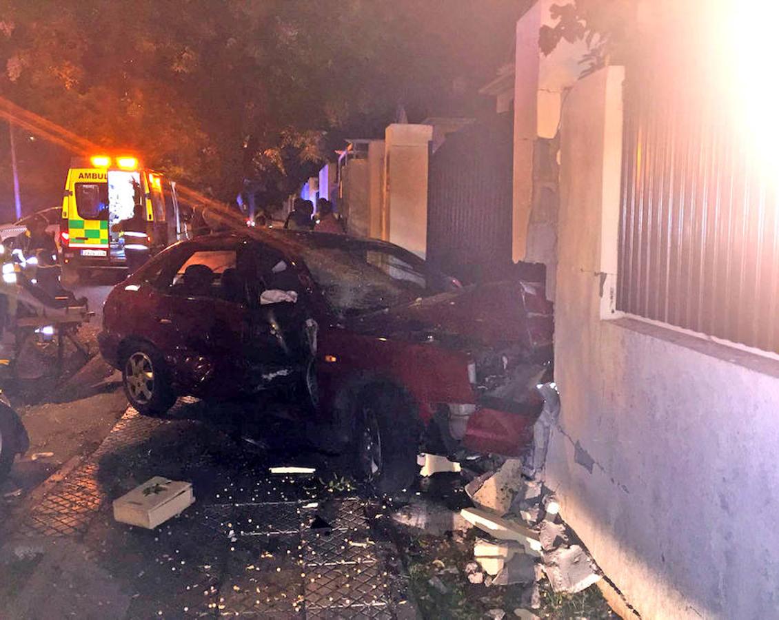Aparatoso accidente en Las Vaguadas