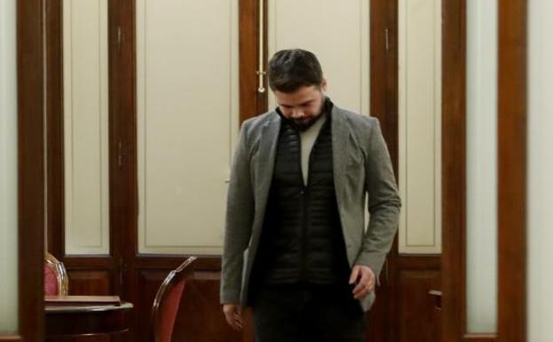 Riña a Rufián en el despacho de 'la presidenta'