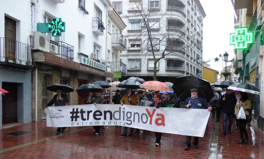 Manifestación por un tren digno