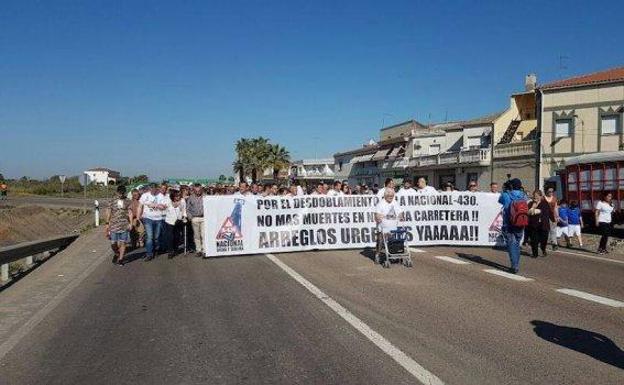 La plataforma para el desdoblamiento de la N-430 se manifestará el 1 de febrero