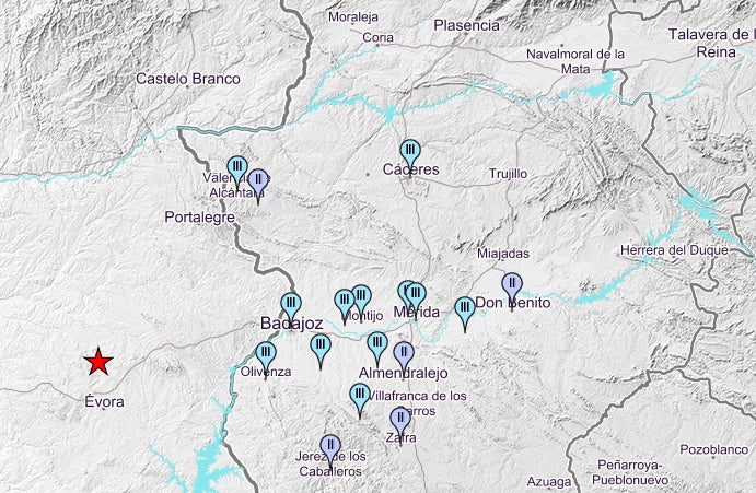 El terremoto con epicentro cerca de Évora ha tenido hasta ocho réplicas