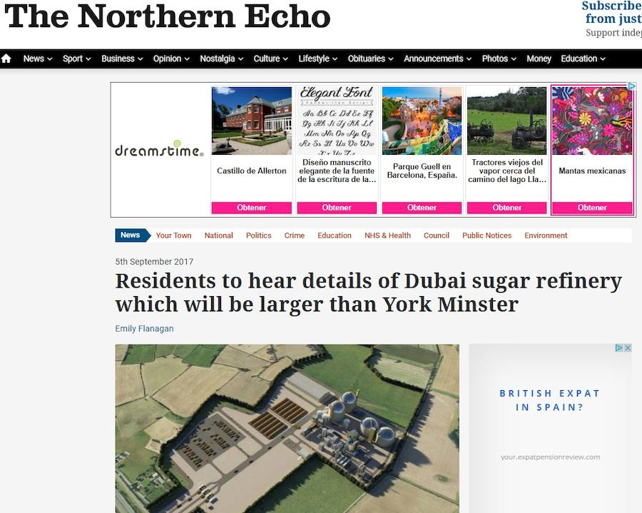 La presión social, otro hándicap para la azucarera en Inglaterra, zona que compite con Mérida para su ubicación