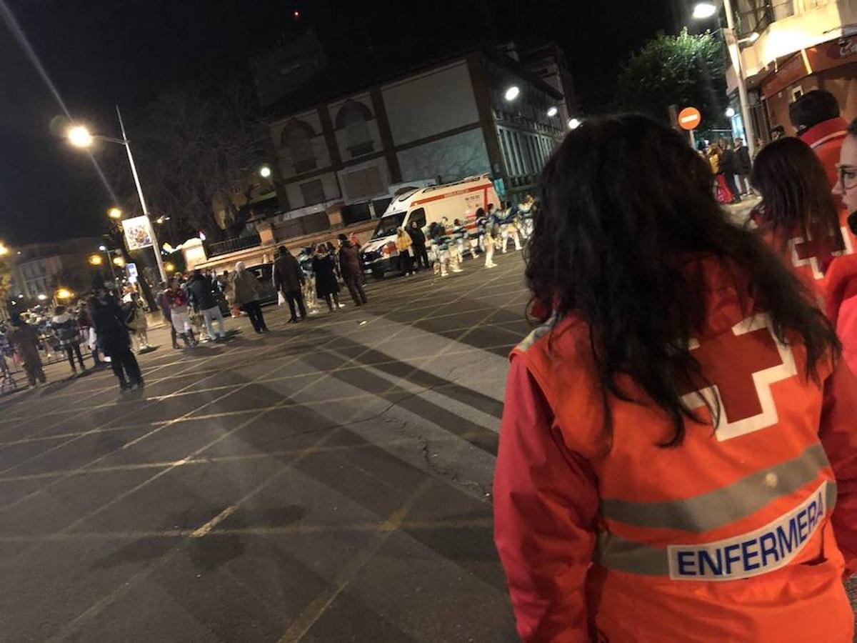 Trabajo realizado por el personal de Cruz Roja durante el fin de semana en Badajoz