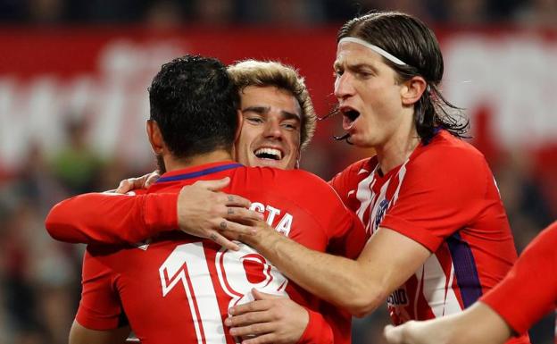 El Atlético se desata y destroza al Sevilla
