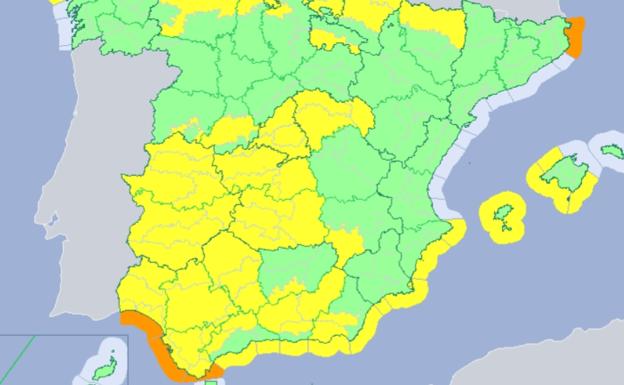 Extremadura estará en alerta amarilla por viento este jueves
