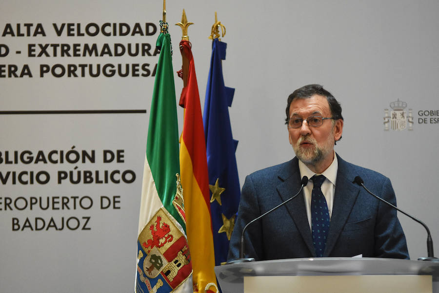 Visita de Mariano Rajoy a Badajoz y a Elvas