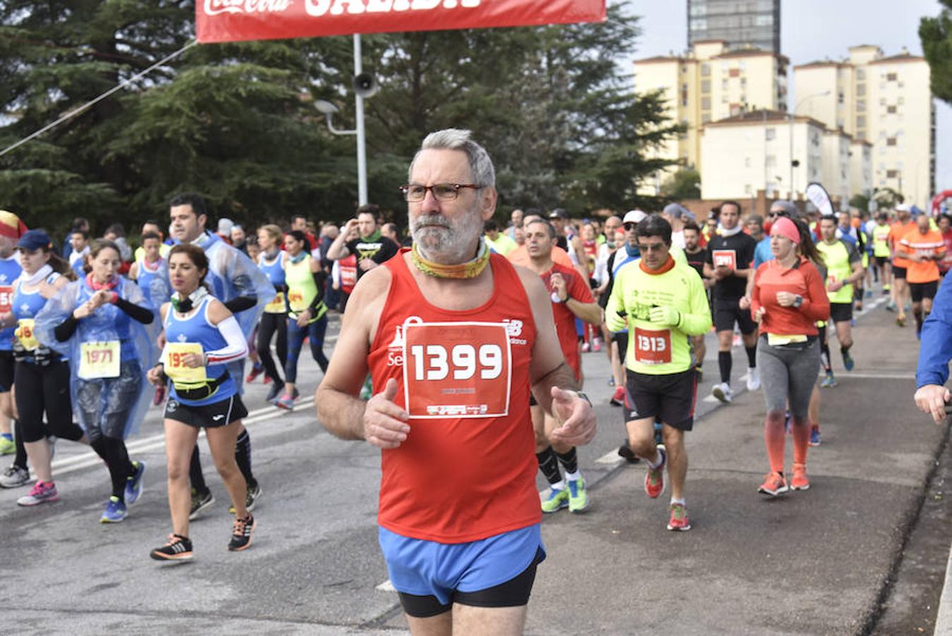 La lluvia da una tregua a la maratón de Badajoz