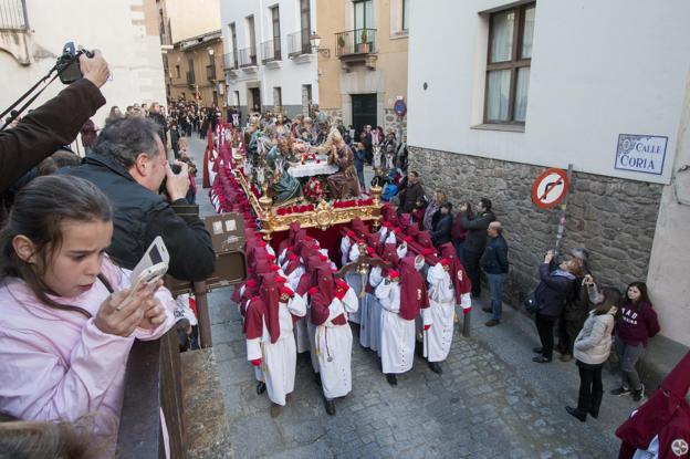 Todas las procesiones del Jueves Santo pudieron salir en Plasencia