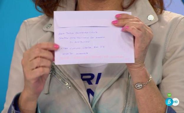 Ana Julia escribe una carta a Ana Rosa Quintana diciendo que la muerte de Gabriel fue un accidente