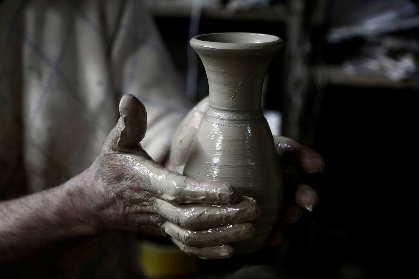 Taller de alfarería palestino