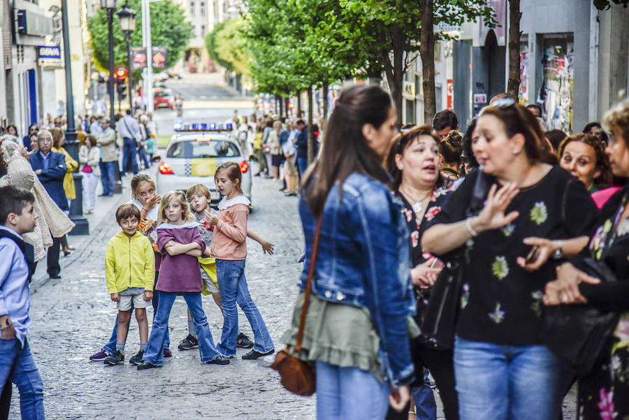 La procesión del Corpus recorre el centro de Badajoz