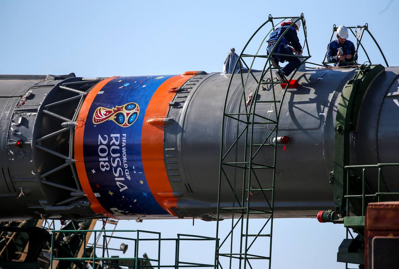 Preparativos para el lanzamiento de la Soyuz MS-09