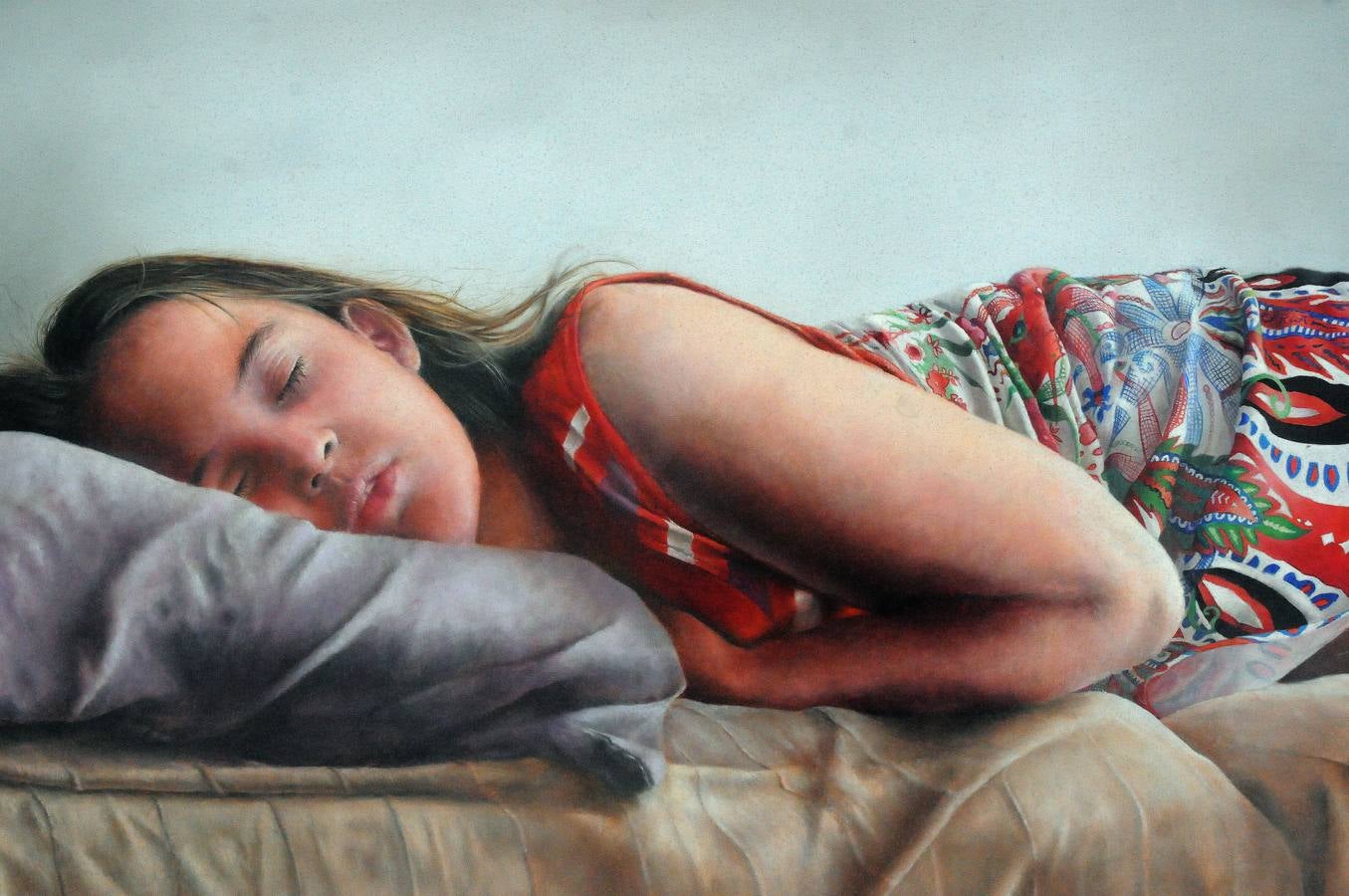 Jesús Talón en la exposición 'Tiempo de Pinceles'