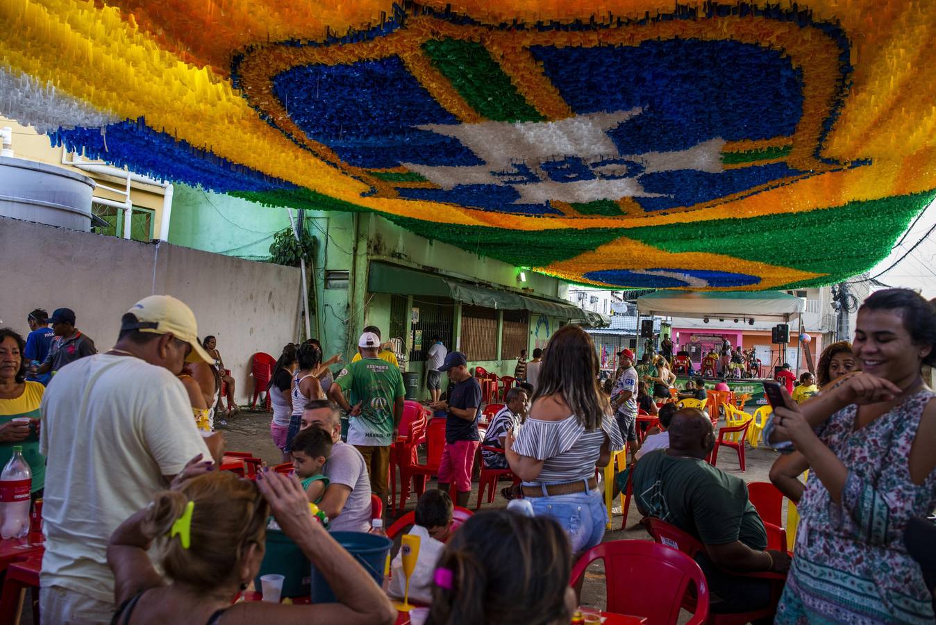 Calles de Manaus decoradas para el Mundial Rusia 2018