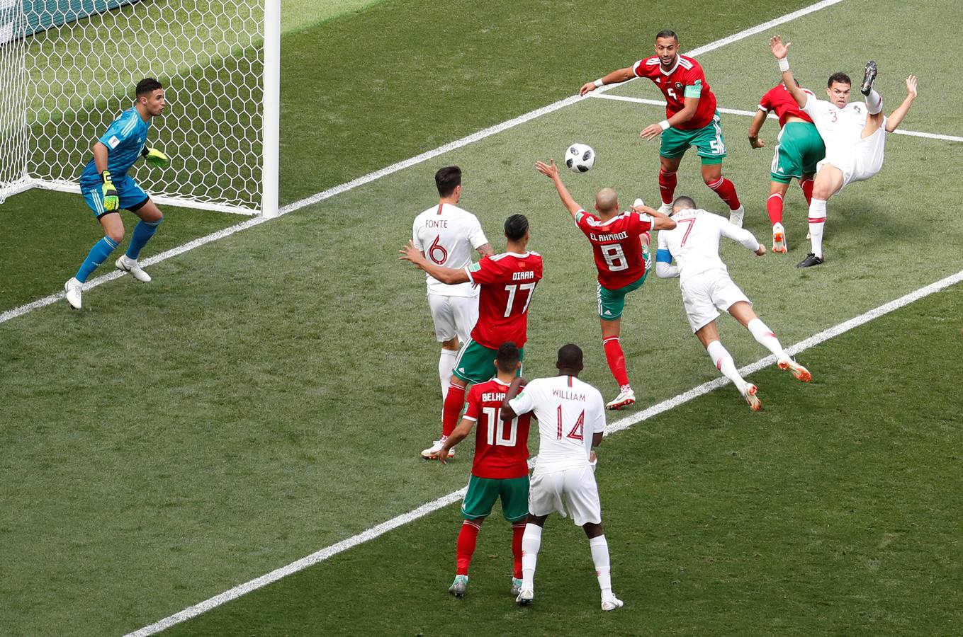 Portugal-Marruecos, en imágenes