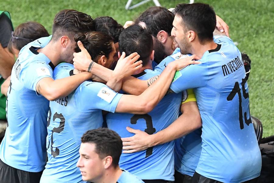 Uruguay-Arabia, en imágenes