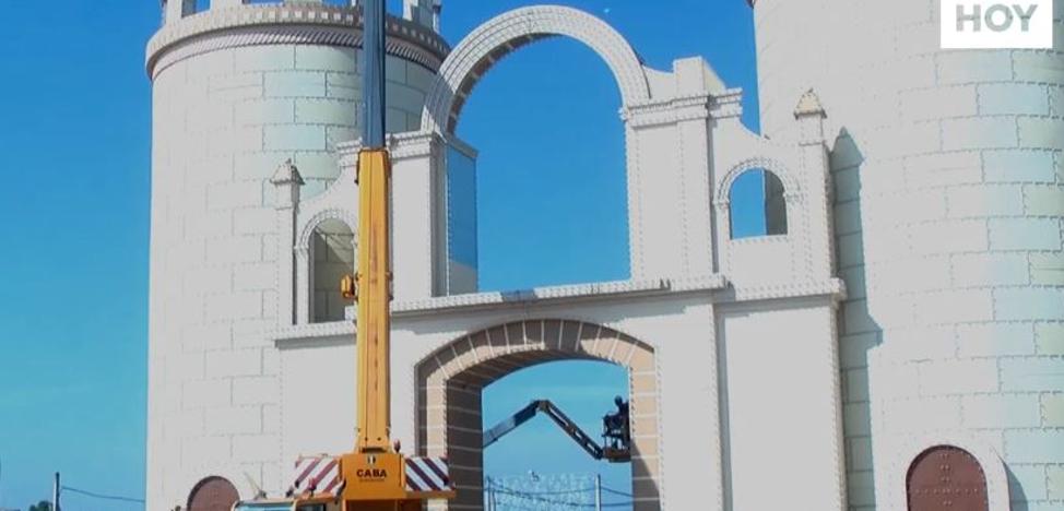 Los últimos preparativos para la Feria de San Juan en Badajoz