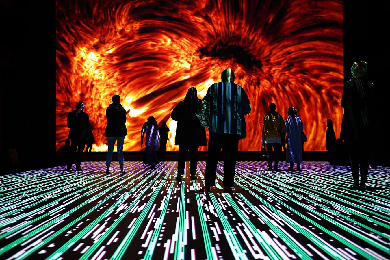 Instalación artística de Ryoji Ikeda en Sídney