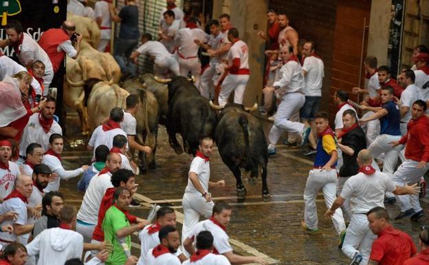Un pacense, entre los contusionados del segundo encierro de los Sanfermines