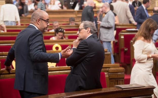 La suspensión de Puigdemont rompe la unidad del frente independentista