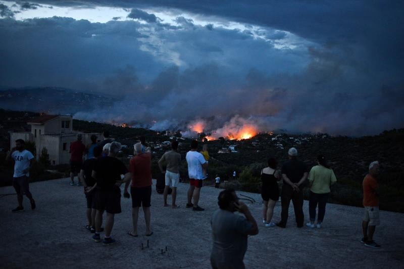 Graves incendios en Grecia