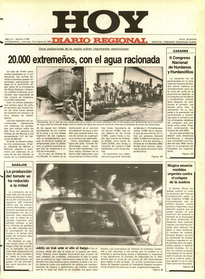 HOY lo contó un 10 de agosto