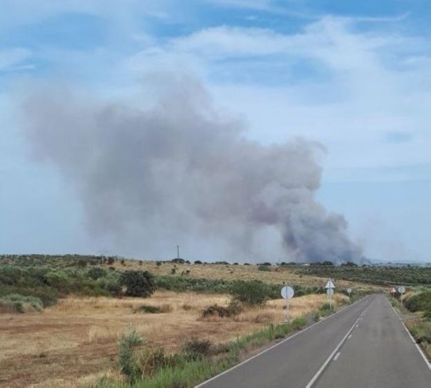 Desactivado el nivel 1 en el incendio de Guijo