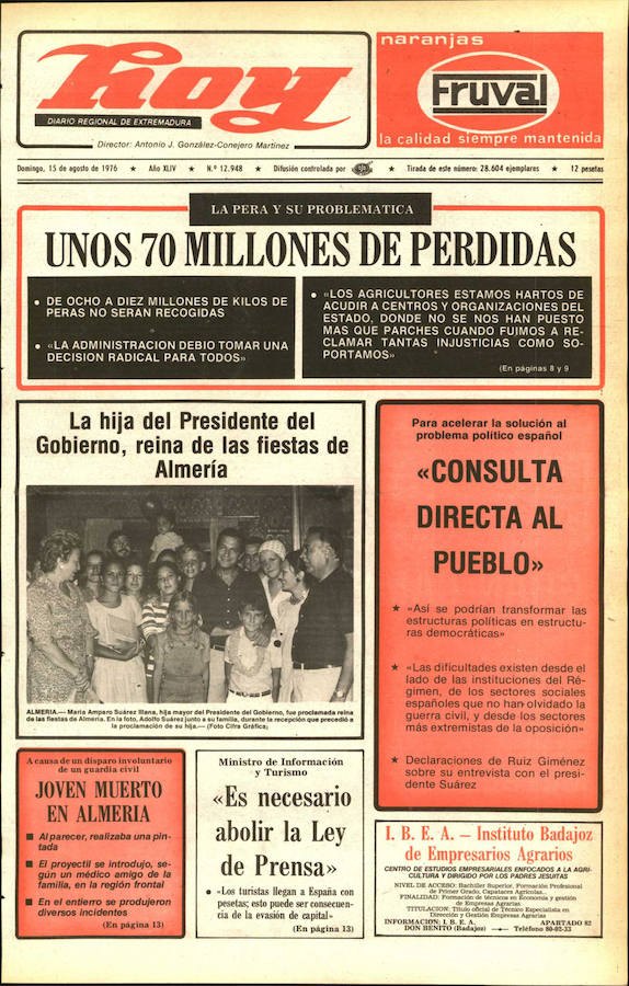 HOY LO CONTÓ EL 15 DE AGOSTO de 1976