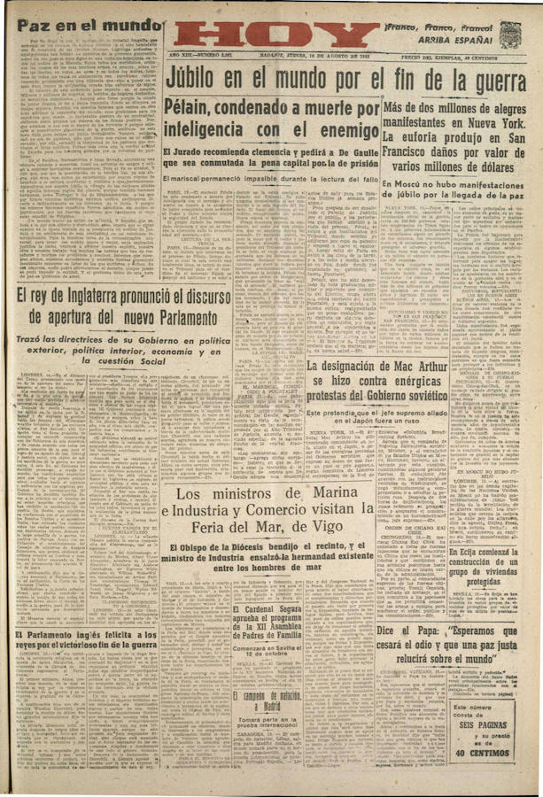 HOY lo contó un 16 de agosto