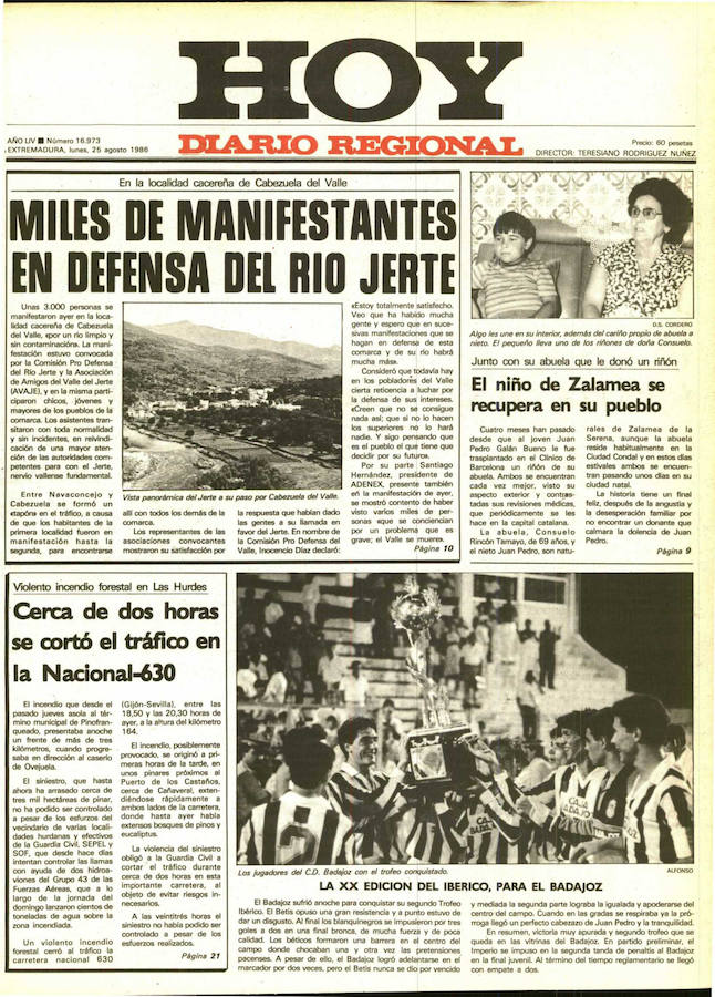 HOY LO CONTÓ EL 25 DE AGOSTO DE 1986