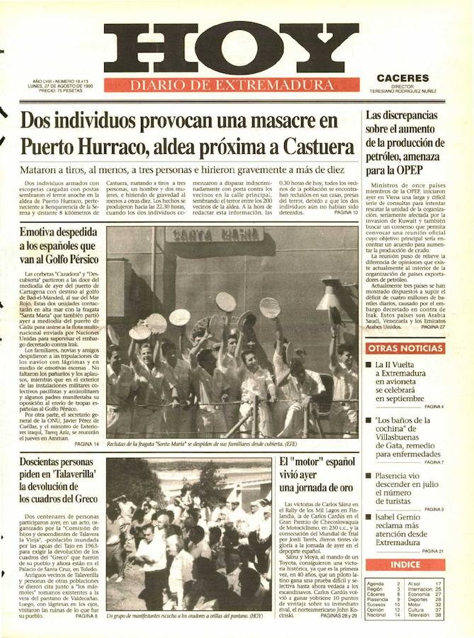 HOY LO CONTÓ UN 27 DE AGOSTO