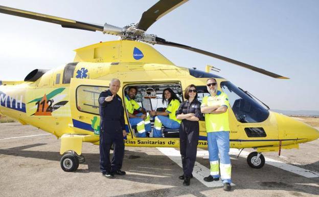 El traslado en helicóptero del 112 Extremadura será más rápido con las nuevas aeronaves