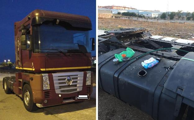 La Policía Local de Badajoz recupera la cabeza tractora de un camión robada en Talavera