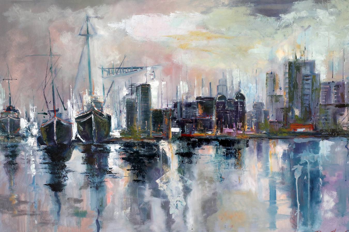 Exposición pictórica 'Trayectoria' de Pedro Castaño