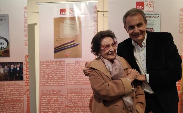 Zapatero afirma en Extremadura que la memoria histórica es «dignidad y paz interior»
