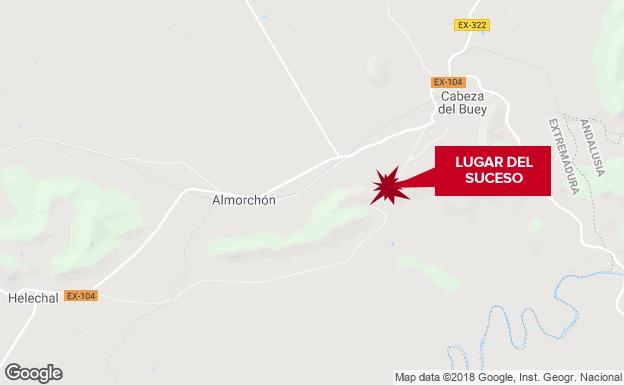 Dos jóvenes resultan heridos graves tras sufrir un accidente con un quad en Cabeza del Buey