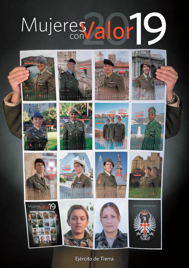 Mujeres con Valor 2019, el calendario del Ejército de Tierra