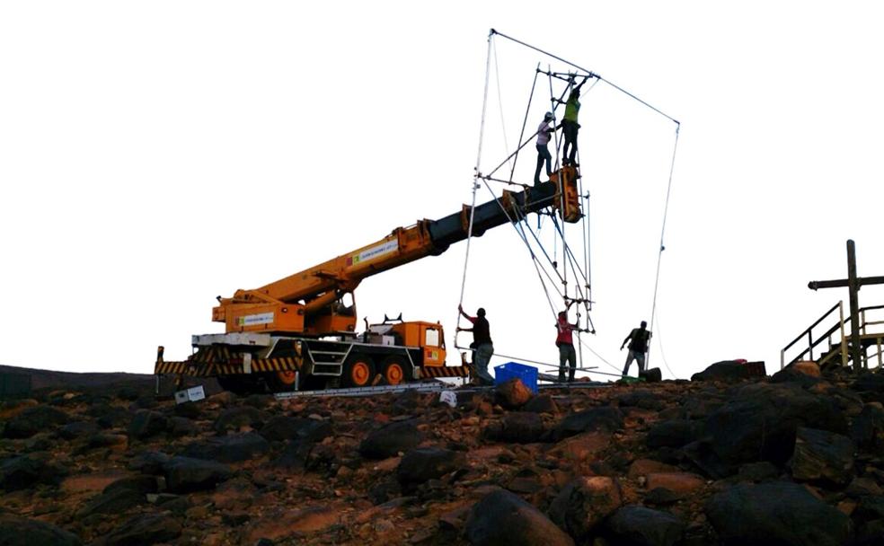 Grúas extremeñas tras las películas americanas