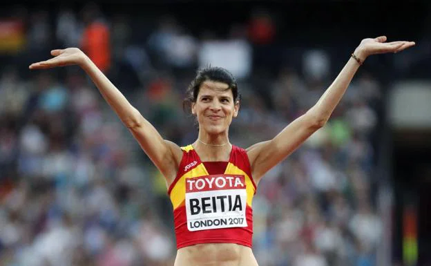 Ruth Beitia, bronce olímpico en Londres 2012 tras la sanción a la rusa Shkolina